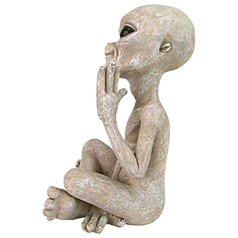 Statue Martians Garden Figurine Set for Home Indoor Outdoor Figurines Garden Ornaments Miniatures Ar