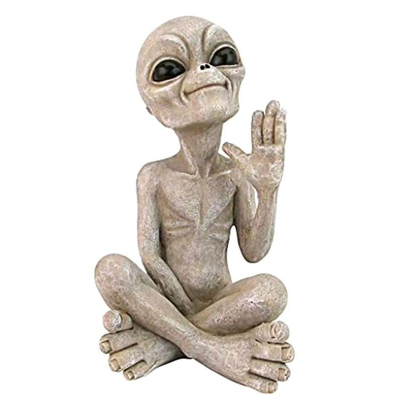 Statue Martians Garden Figurine Set for Home Indoor Outdoor Figurines Garden Ornaments Miniatures Ar