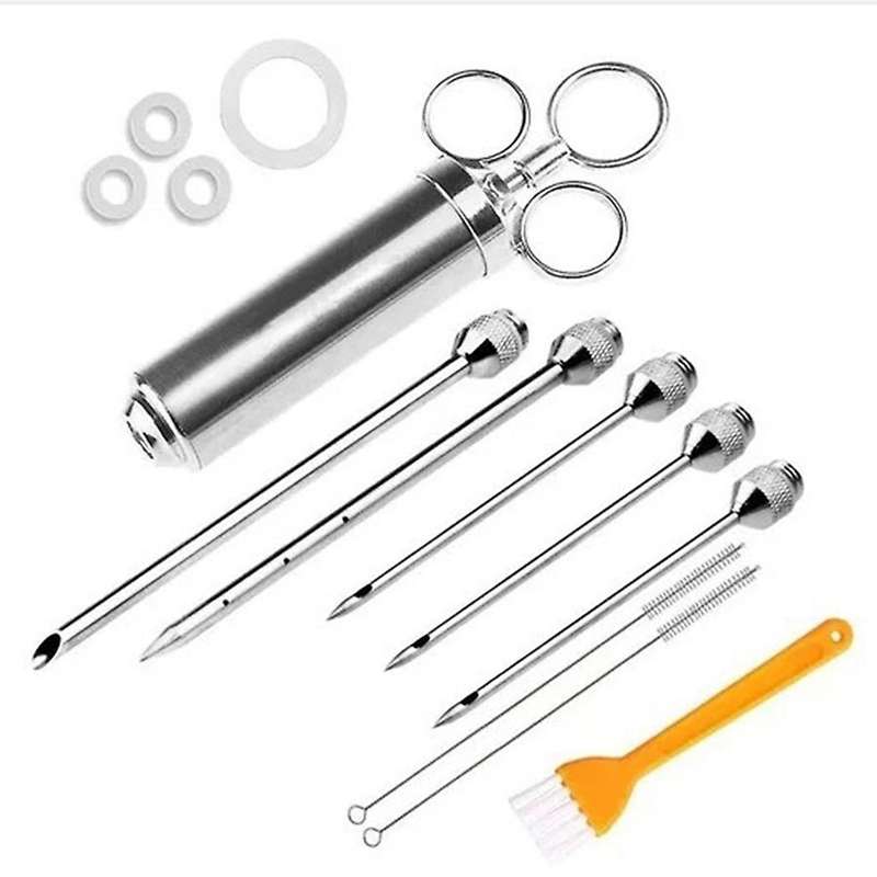 Steak Syringe 2-Oz Marinade Seasoning Injector Turkey Meat Injectors Stainless Cooking 2Oz Turkey Ne