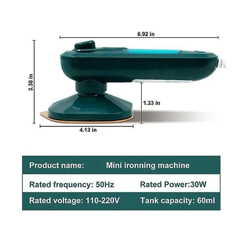 Steamer for Clothes, Handheld Clothes Steamer Fast Heat-up, Portable Fabric Steam Iron Fabric Wrinkl