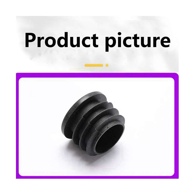 Steel Pipe Dust-Proof Inner Plug Diameter 30mm Plastic Flat Head Plug Round Pipe with Stainless Ste