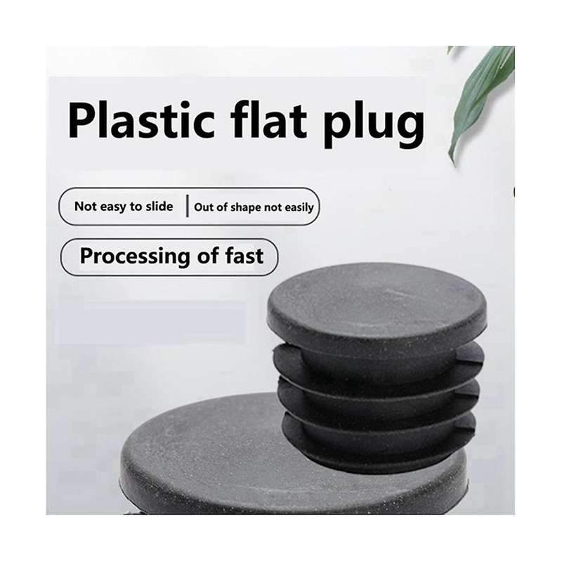 Steel Pipe Dust-Proof Inner Plug Diameter 30mm Plastic Flat Head Plug Round Pipe with Stainless Ste