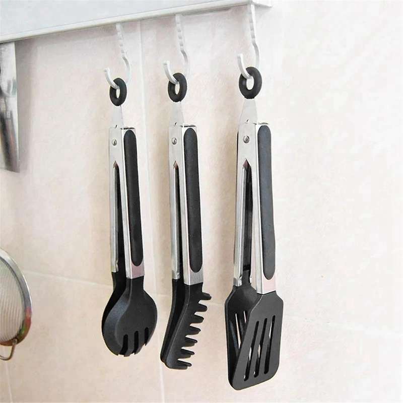 Steel Silicone Kitchen Tongs Bbq Clip Salad Cooking Tool Food Serving Tongs Kitchen Appliance Parts