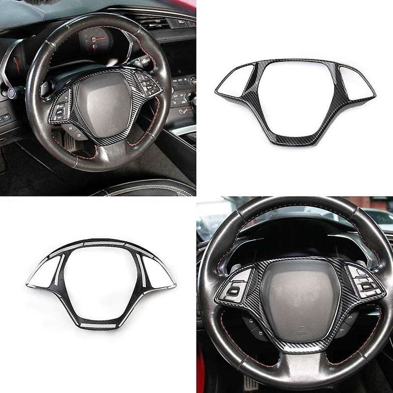 Steering Cover Molding Trim for Corvette C7 2014 2015 2016 2017 2018 2019 Accessories Abs Carbon Fi