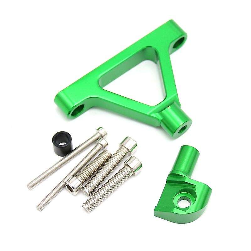 Steering Damper Stabilizer Bracket Mount Kit for Ninja ZX6R 2007-2008, Green
