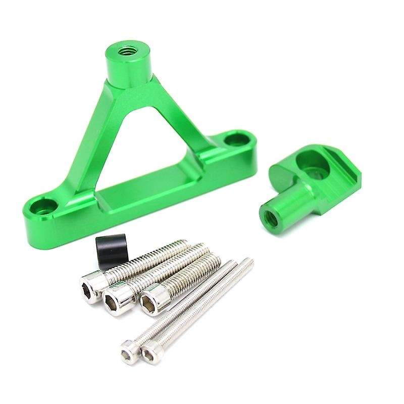 Steering Damper Stabilizer Bracket Mount Kit for Ninja ZX6R 2007-2008, Green