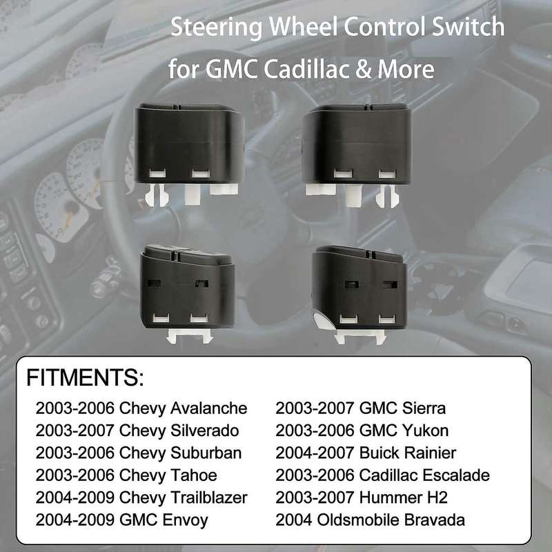 Steering Wheel Control Switch Button for 2003-2009 21997738