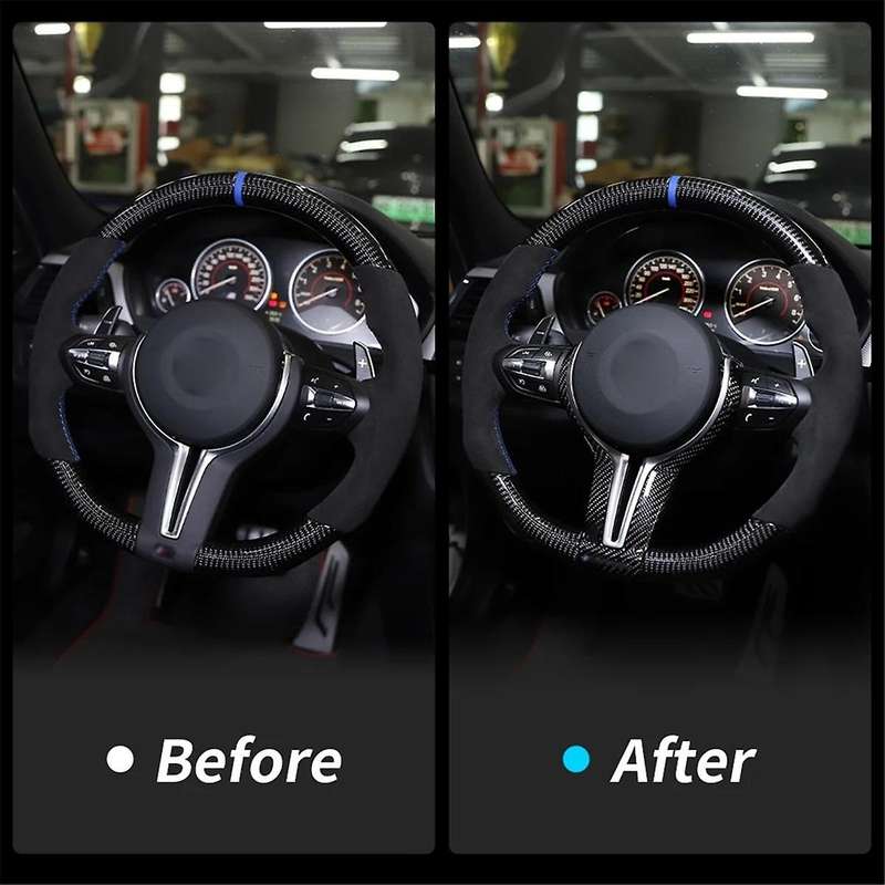 Steering Wheel Cover for F30 F10 F18 F20 F25 F32 F34 F48 M3 M6 550D 328M 1 2 3 4 5 6 7 Series