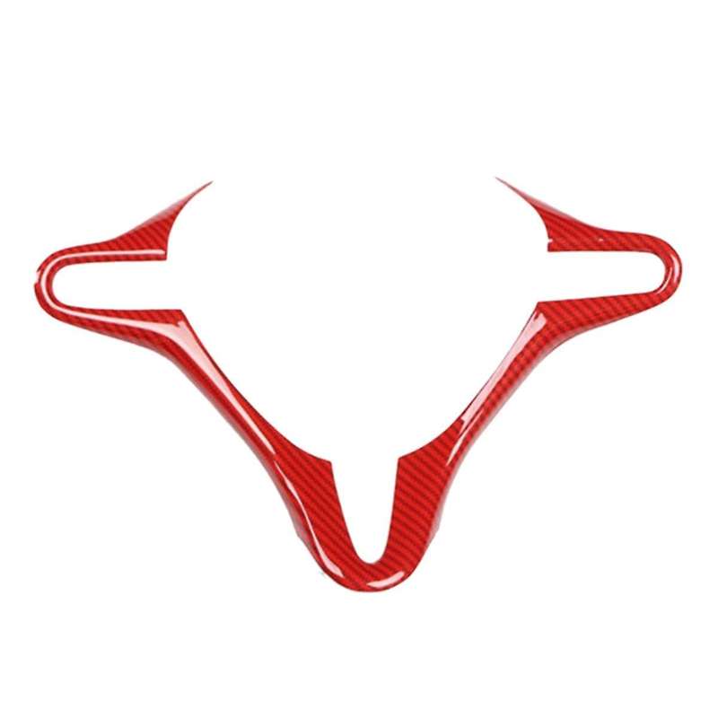 Steering Wheel Core Interior Sticker Carbon Fiber Abs Red Inner Steering Wheel Cover Trim for 8th 20