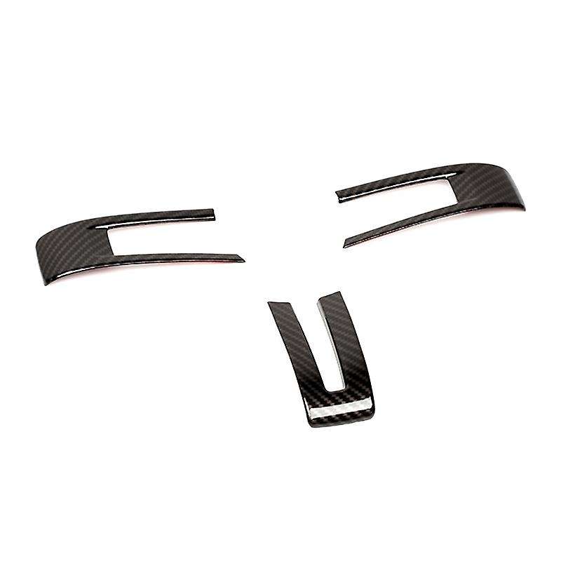Steering Wheel Cover Decorative Trim Kit Sticker ABS for 2009 2010 2011 2012 2013, Carbon Fiber