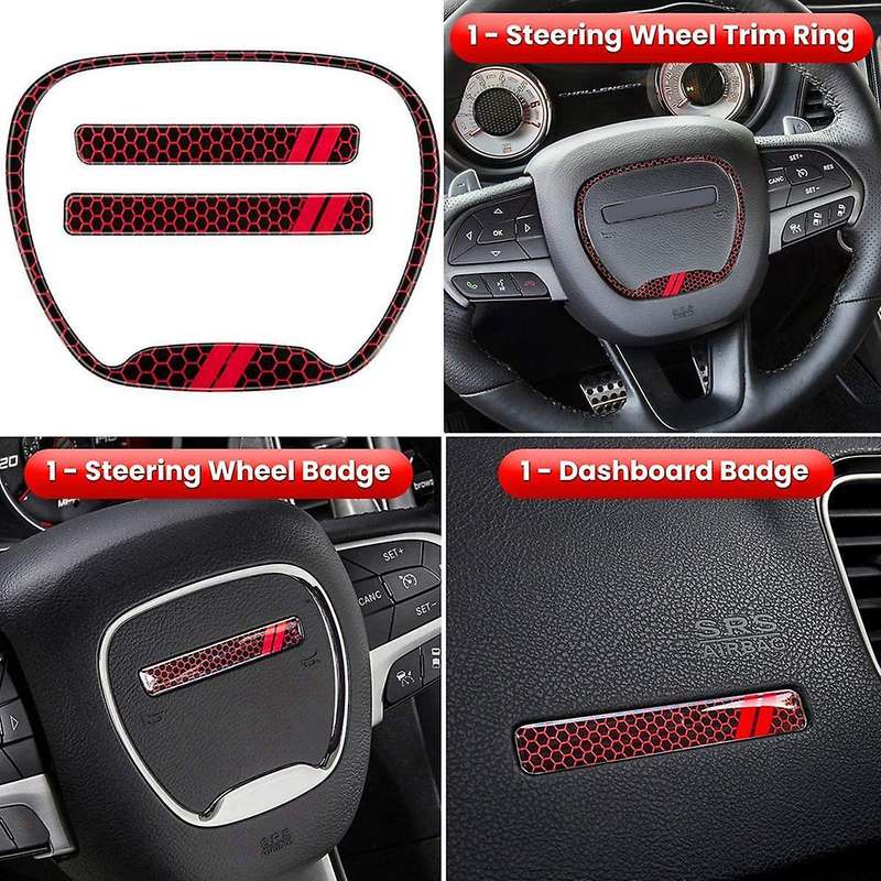 Steering Wheel Cover Trim Accessories for Charger 2015-2021 Shift Paddle Air Conditioner Switch Butt