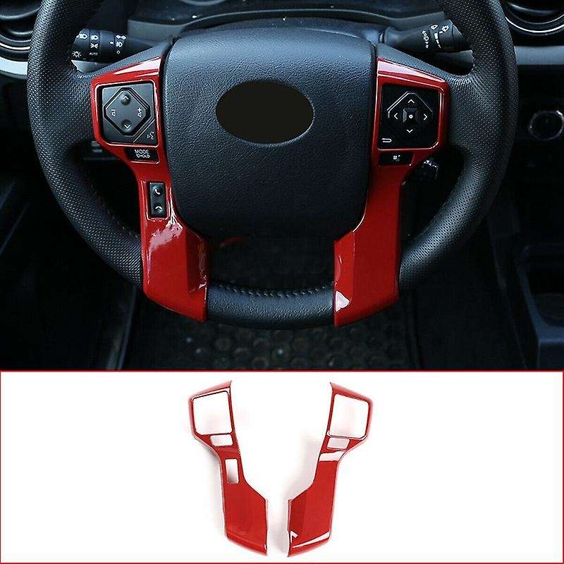 Steering Wheel Cover Trim Accessories for 2016-2020 2014-2020 , ABS Red