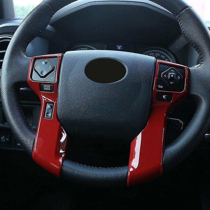 Steering Wheel Cover Trim Accessories for 2016-2020 2014-2020 , ABS Red