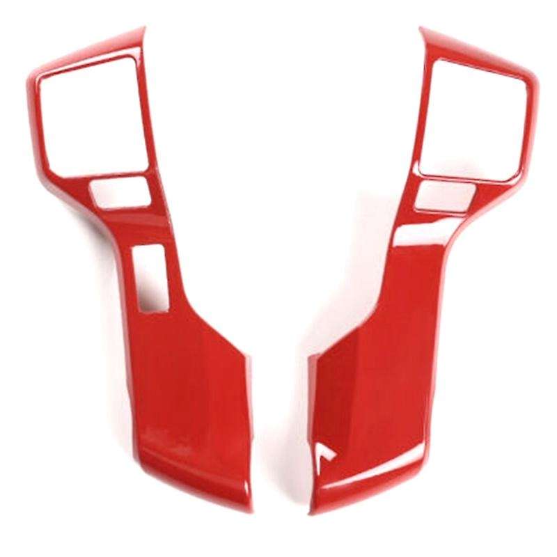 Steering Wheel Cover Trim Accessories for 2016-2020 2014-2020 , ABS Red