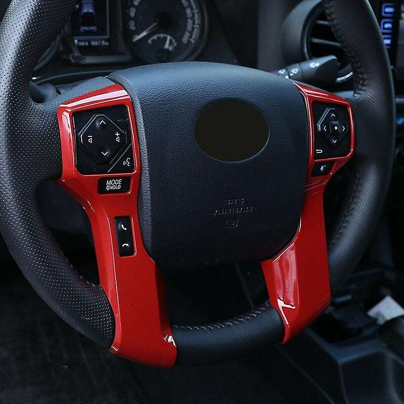 Steering Wheel Cover Trim Accessories for 2016-2020 2014-2020 , ABS Red