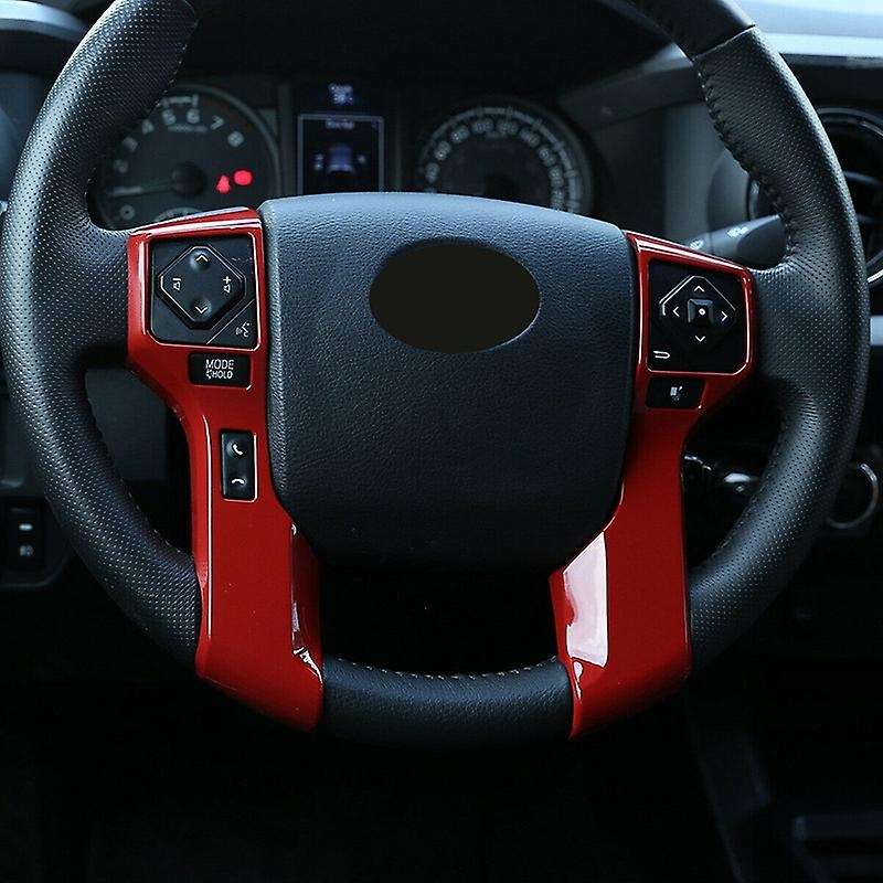 Steering Wheel Cover Trim Accessories for 2016-2020 2014-2020 , ABS Red