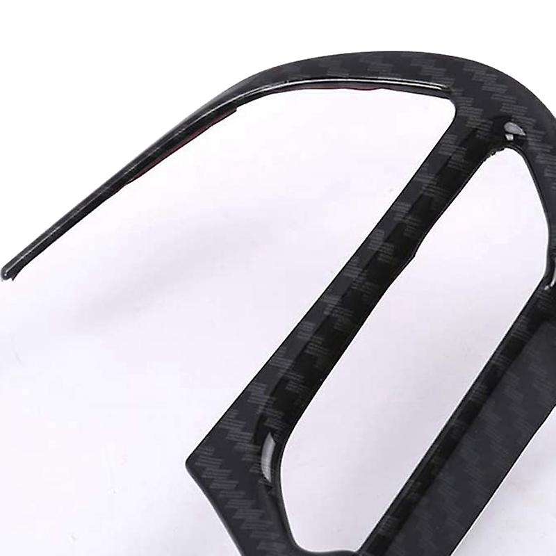 Steering Wheel Cover Interior Decoration Trim Kit for Grand 2014-2020 ABS Carbon Fiber 2PCS