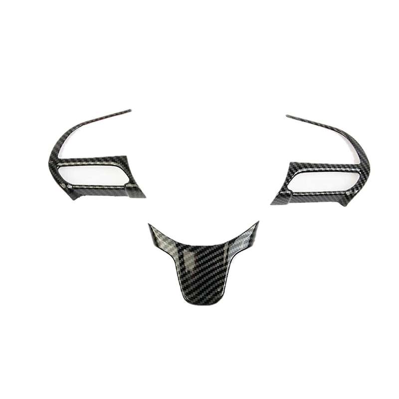 Steering Wheel Cover Trim ABS Interior Accessories for 300C 2015-2021 (Carbon Fiber)
