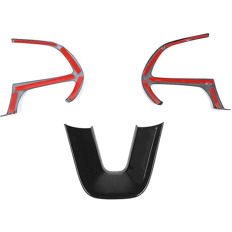 Steering Wheel Cover Interior Trim for Charger 2015-2020 Durango Grand SRT8 2014-2020, Black