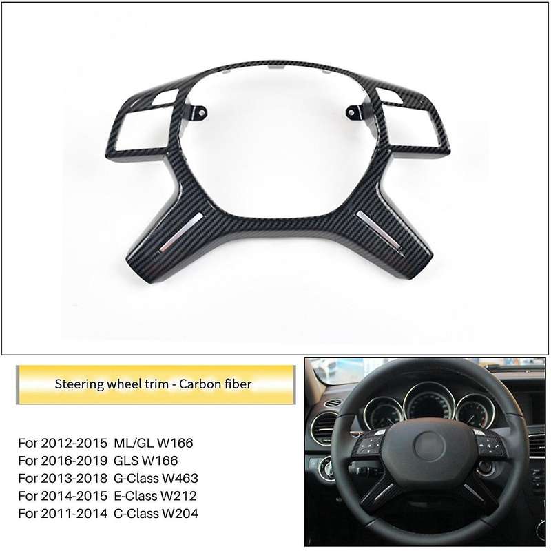 Steering Wheel Cover Trim for C E M ML GLS G Class W204 W212 W166 W463-A