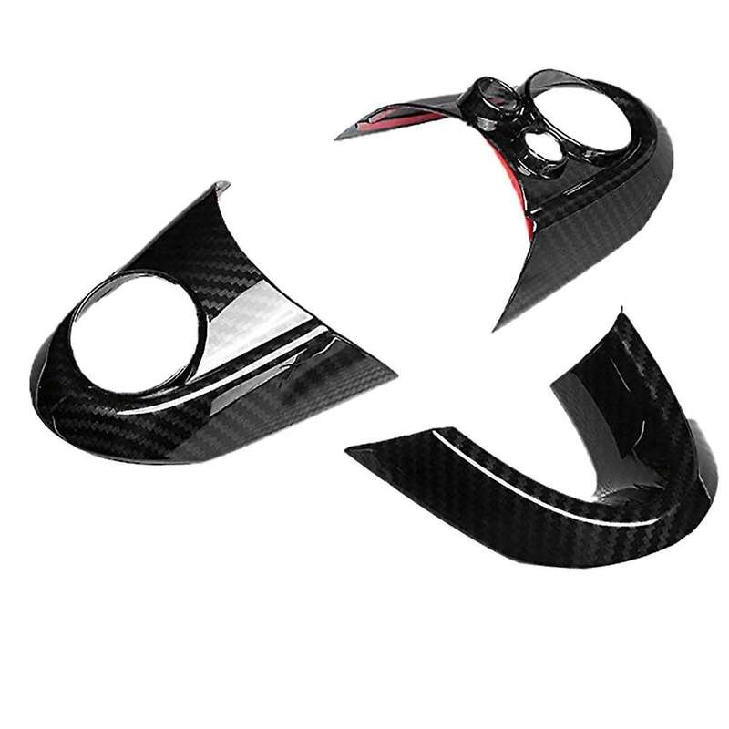 Steering Wheel Cover Trim Stick Decoration Frame Accessories for R55 R56 R60 S Car Interior