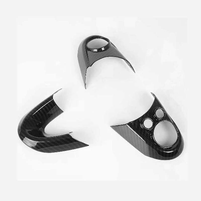 Steering Wheel Cover Trim Stick Decoration Frame Accessories for R55 R56 R60 S Car Interior
