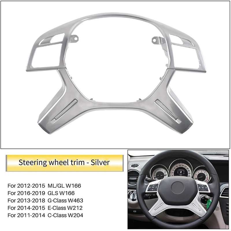 Steering Wheel Cover Trim for C E M ML GLS G Class W204 W212 W166 W463-B