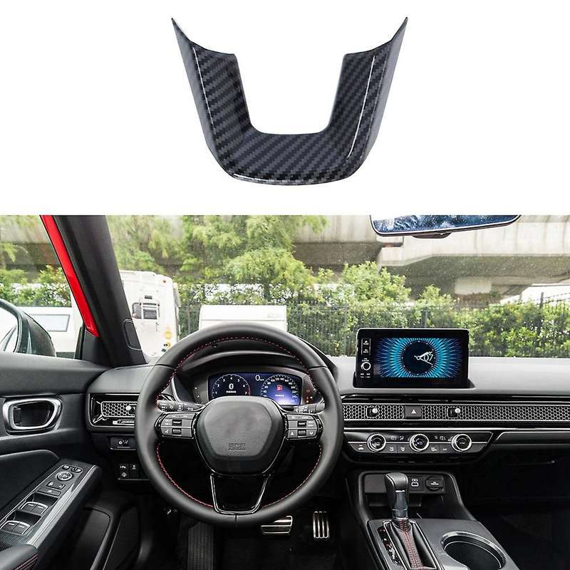 Steering Wheel Cover U-Shaped Steering Wheel Decorative Frame Cover for 11Th Generation 2022 Silver
