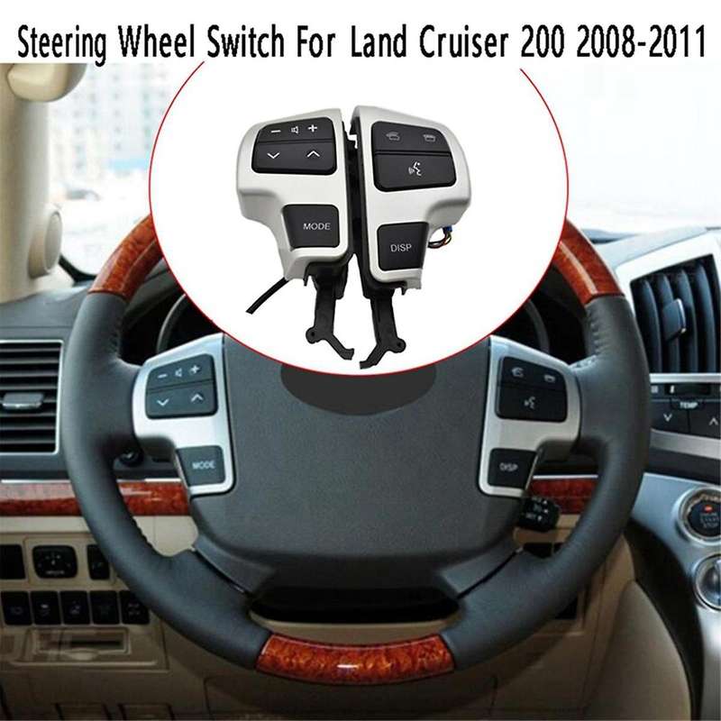 Steering Wheel Cruise Control Switch Audio Volume Control Button for Land Cruiser 200 2008-2011 842