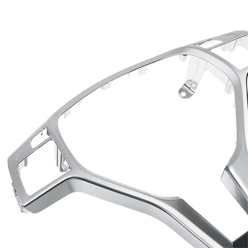 Steering Wheel Frame Cover Trim for C E Gla Cla Class W176 W246 W204 W212 Silver & Black