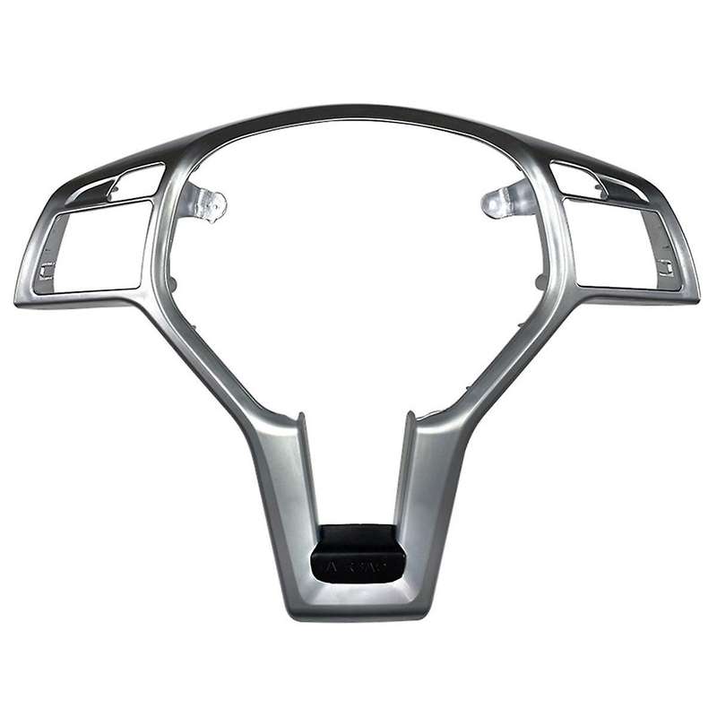 Steering Wheel Frame Cover Trim for C E Gla Cla Class W176 W246 W204 W212 Silver & Black