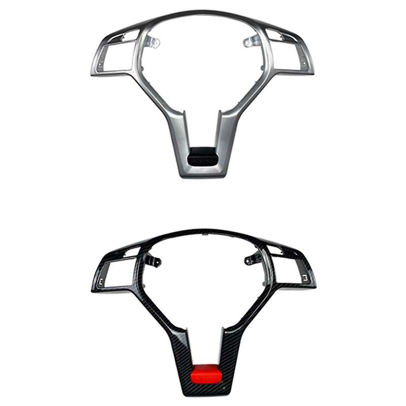 Steering Wheel Frame Cover Trim for C E Gla Cla Class W176 W246 W204 W212 Silver & Black