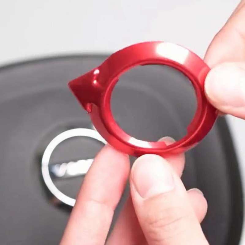 Steering Wheel Emblem Stickers Decal Fit for Silver Auto Interior Steering Wheel Decor Covers