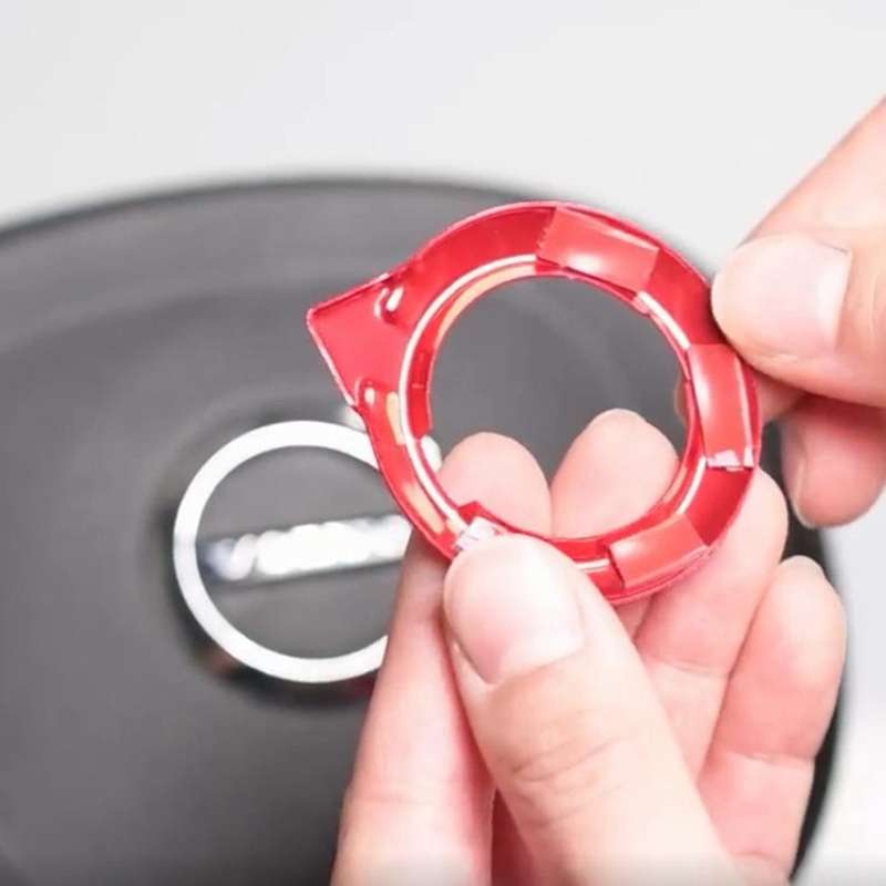 Steering Wheel Emblem Stickers Decal Fit for Silver Auto Interior Steering Wheel Decor Covers