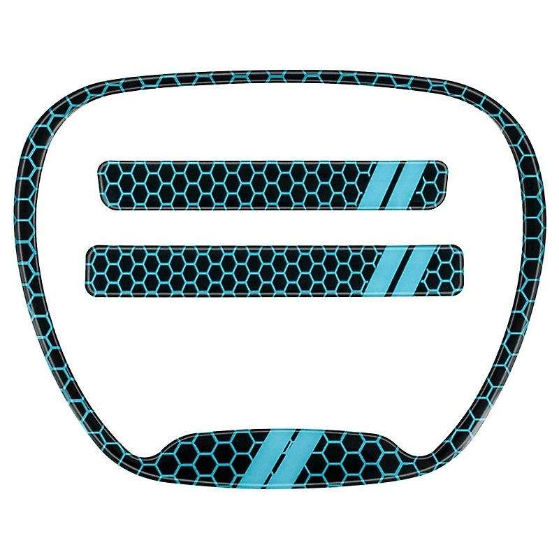 Steering Wheel Emblem Kit Trim Cover for Charger 2015-2020 Interior Decoration Accessories (Blue)