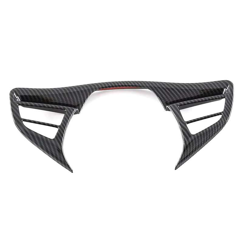 Steering Wheel Frame Decor Switch Button Cover Trim Decoration Carbon Fiber Look for TANG
