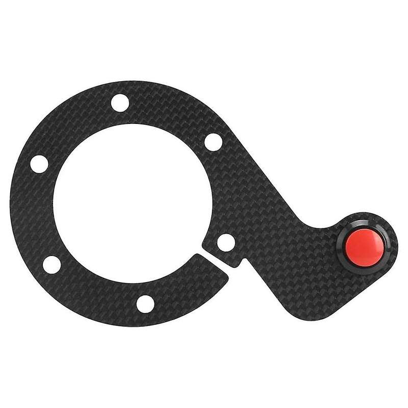 Steering Wheel Horn Button, Carbon Fiber External Horn Button 6 Bolts Steering Wheel for S- (Single)