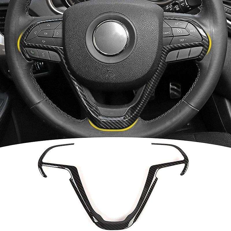 Steering Wheel Interior Decoration Trim Carbon Fiber Cover for 2014-2020 Grand for 2016-2020