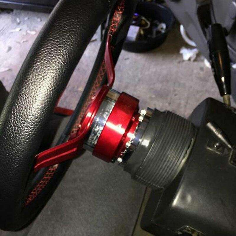 Steering Wheel Hub Adapater,Universal 6 Hole Steering Wheel Quick Release Hub Adapter Snap Off Boss