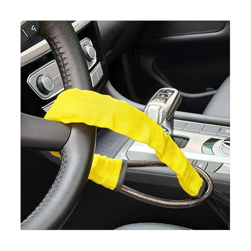 Steering Wheel Lock Safety Belt Lock Anti-theft Device Steering Wheel Locks for Car Suv Cart Vehicl