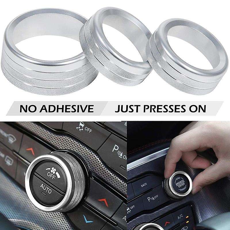 Steering Wheel Shift Paddle+Air Conditioner Switch CD Button Knob for Charger 2015-2020