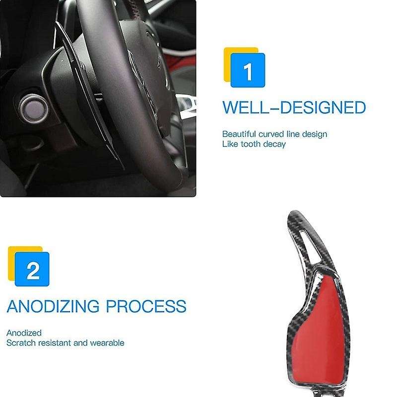 Steering Wheel Shift Paddle Shifter Trim Cover for 2017-2020 Aluminum Interior Decoration Accessorie