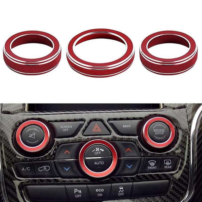 Steering Wheel Shift Paddles + AC Knob Covers for Grand 2014 2015 2016 2017 2018 2019 2020 Accessori