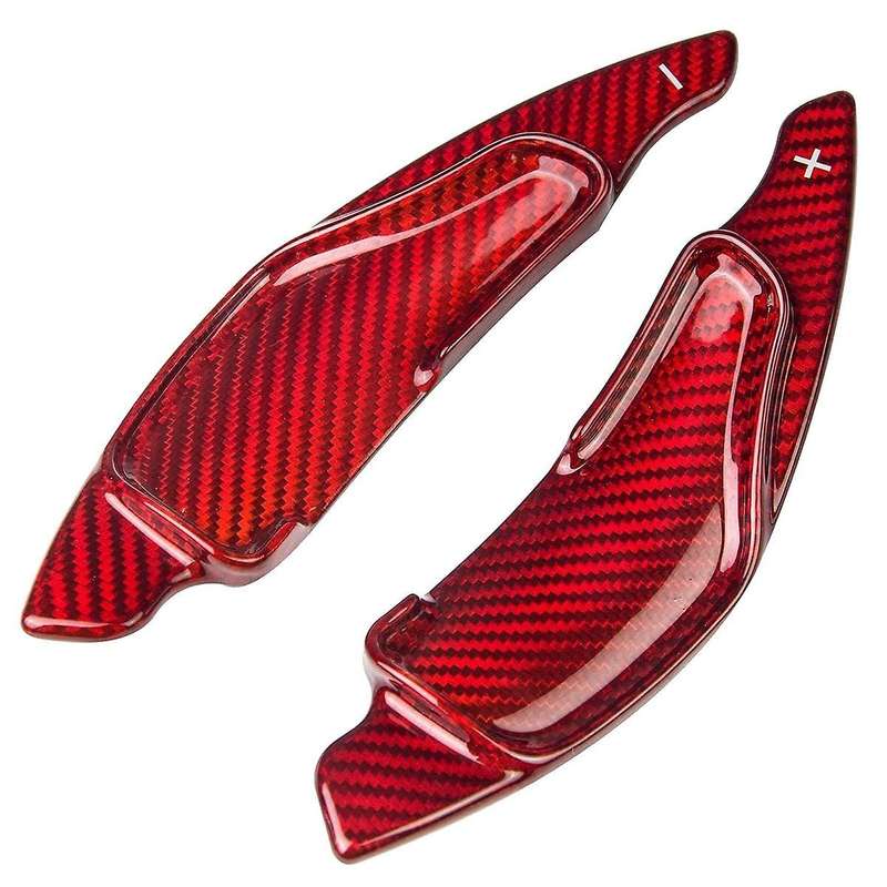 Steering Wheel Shift Paddles Shift Lever Paddles for IS 06-12 Red