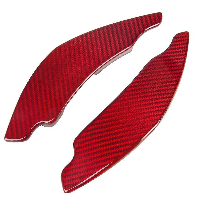 Steering Wheel Shift Paddles Shift Lever Paddles for IS 06-12 Red