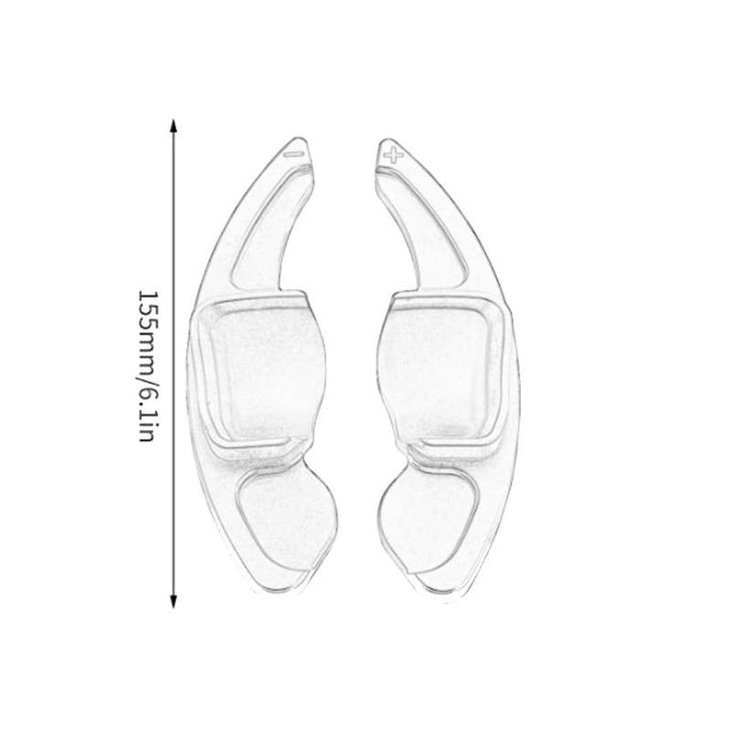 Steering Wheel Shift Paddles Gear Shift Extension for Suncool Sprint Myrtle Sienna , Silver