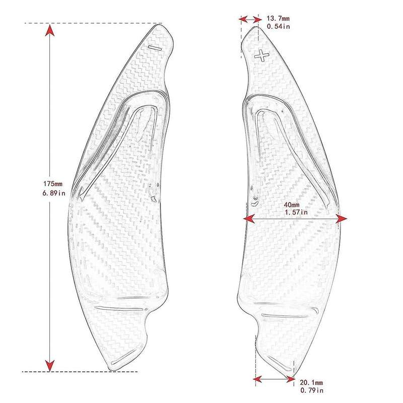 Steering Wheel Shift Paddles Shift Lever Paddles for IS 06-12 Black