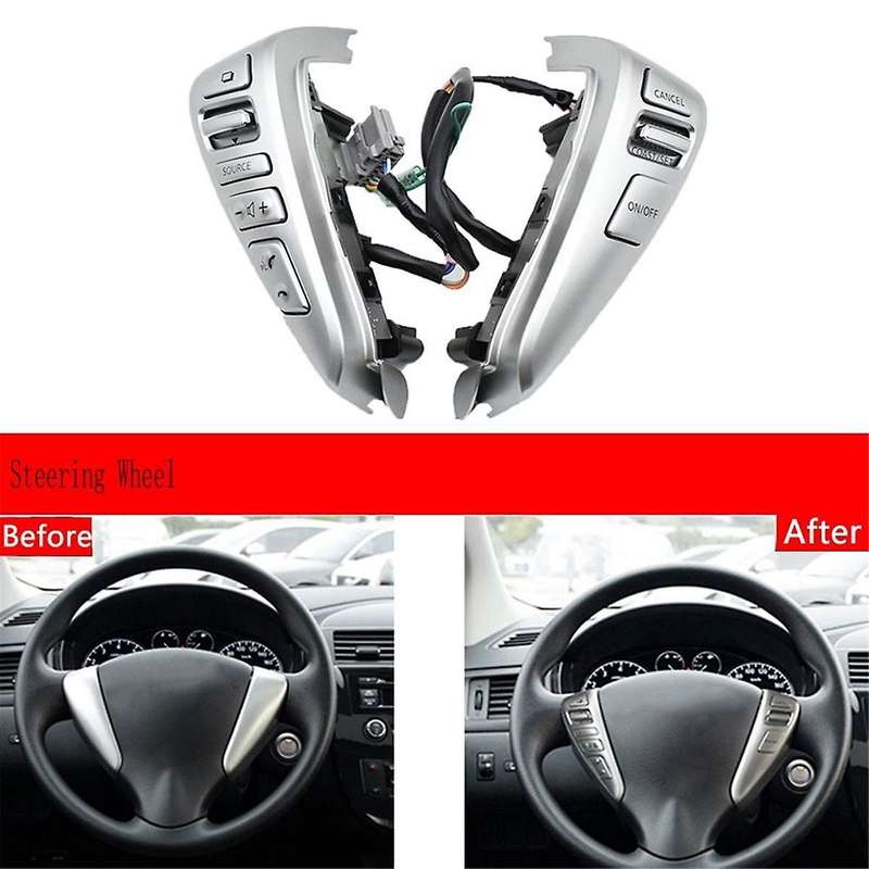 Steering Wheel Switch Button Audio Control Cruise Control Button for Tiida Sentra Livina Sunny Almer