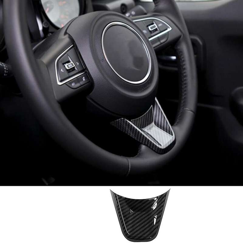 Steering Wheel U-Shaped Trim ABS Inner Steering Wheel Cover Trim Fit for Jimny 2019 2020