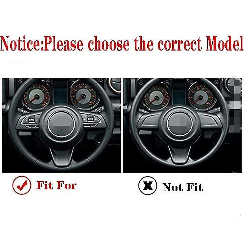 Steering Wheel U-Shaped Trim ABS Inner Steering Wheel Cover Trim Fit for Jimny 2019 2020